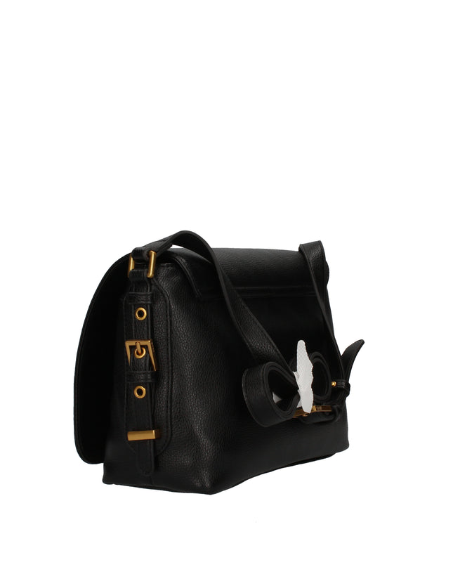 Liu Jo AF5049 E0058 borsa nera a tracolla con patta