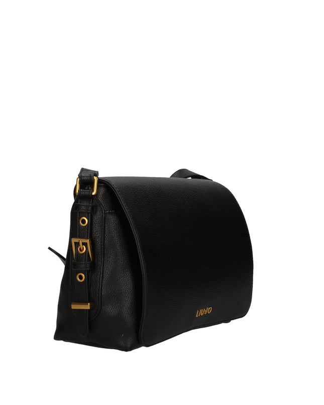 Liu Jo AF5049 E0058 borsa nera a tracolla con patta