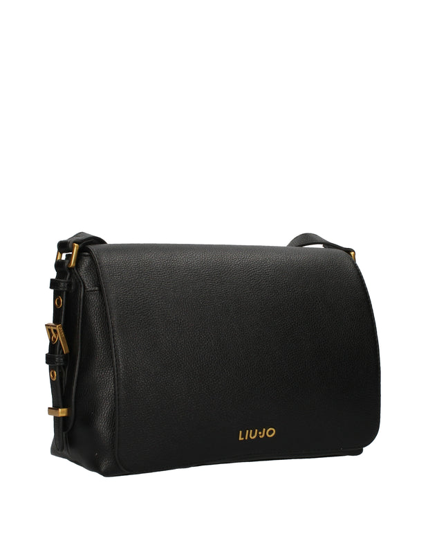 Liu Jo AF5049 E0058 borsa nera a tracolla con patta