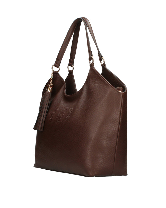 Liu Jo AF5120 E0161 borsa shopping effetto martellato con nappina