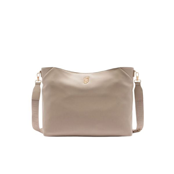 Liu Jo AF5035 E0077 borsa a spalla beige con accessorio