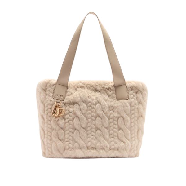 Liu Jo AF5154 E0305 borsa hobo in pelliccia sintetica