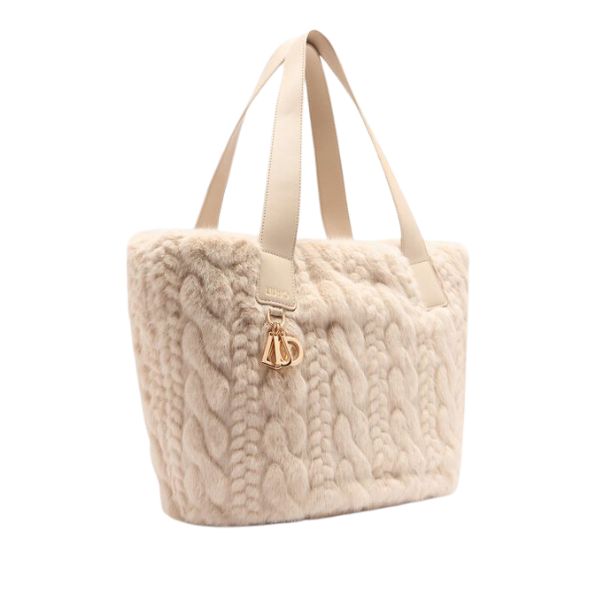 Liu Jo AF5154 E0305 borsa hobo in pelliccia sintetica