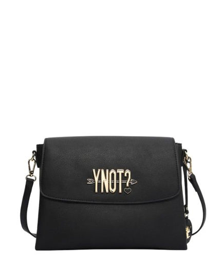Ynot? borsa a tracolla con logo metallico