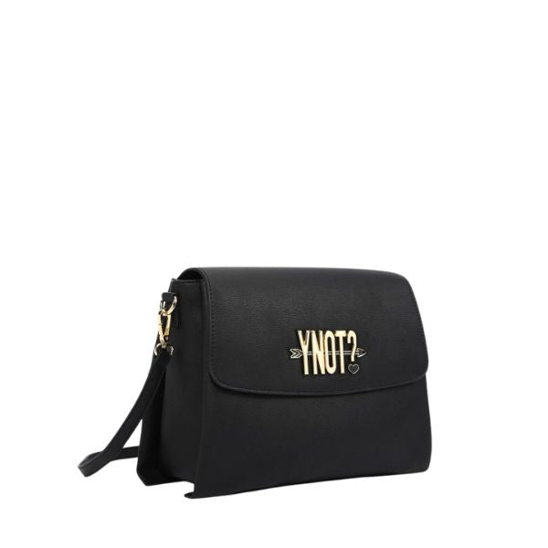 Ynot? borsa a tracolla con logo metallico