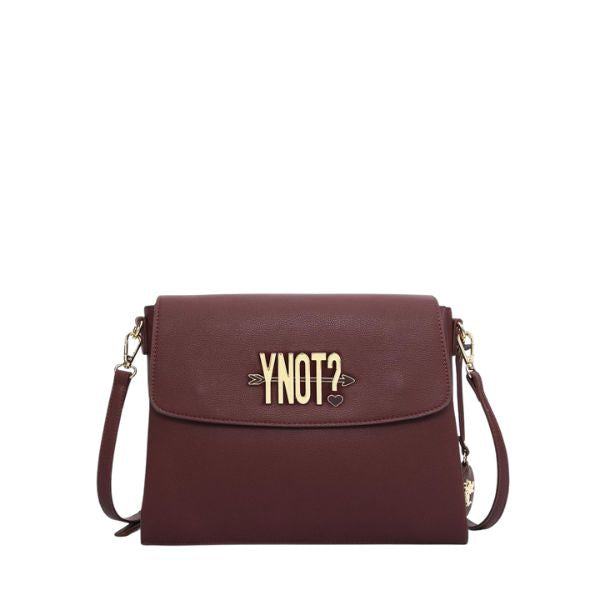 Ynot? borsa a tracolla con logo metallico