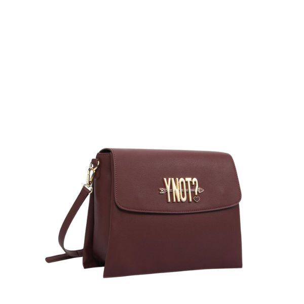 Ynot? borsa a tracolla con logo metallico