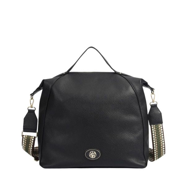 Ynot? Borsa Tote A Mano Con Tracolla Removibile Nera