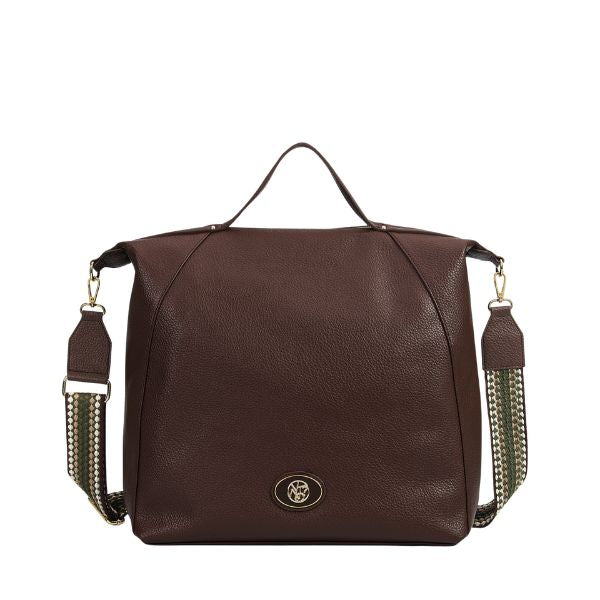 Ynot? Borsa Tote A Mano Con Tracolla Removibile Marrone