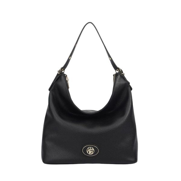 Ynot? Borsa A Spalla Regolabile Hobo Nera