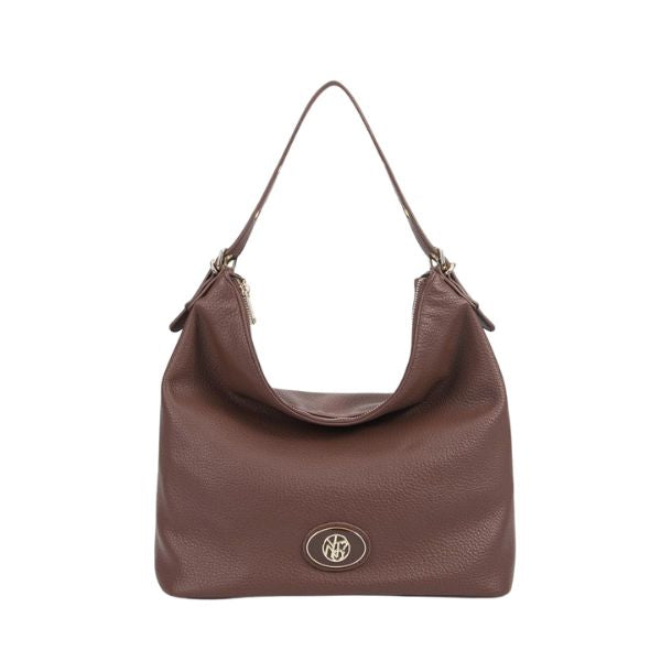 Ynot? Borsa A Spalla Regolabile Hobo Marrone