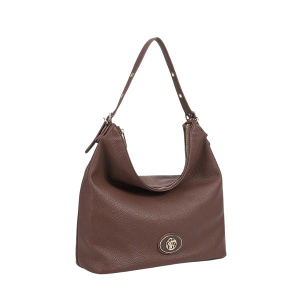Ynot? Borsa A Spalla Regolabile Hobo Marrone