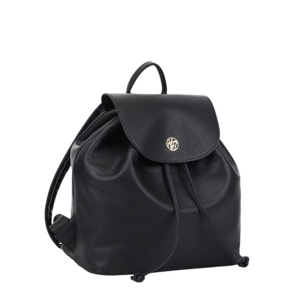 Ynot? Zaino Con Pattina E Logo Metallico Nero