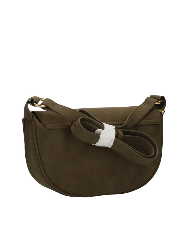 Gio Cellini LL016 borsa a spalla scamosciata design a mezza luna