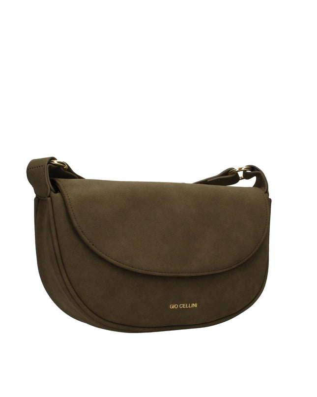 Gio Cellini LL016 borsa a spalla scamosciata design a mezza luna