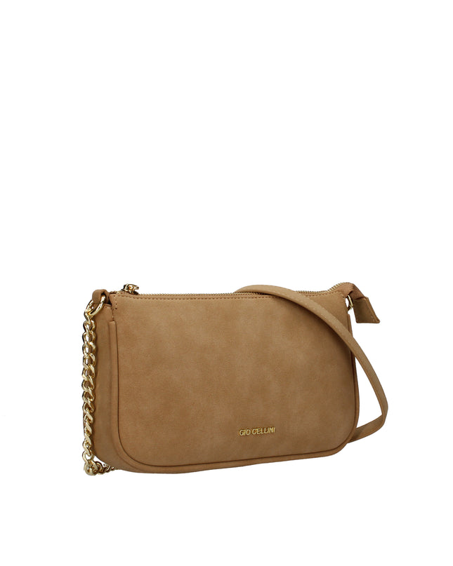 Gio Cellini LL017 mini bag scamosciata con catena dorata