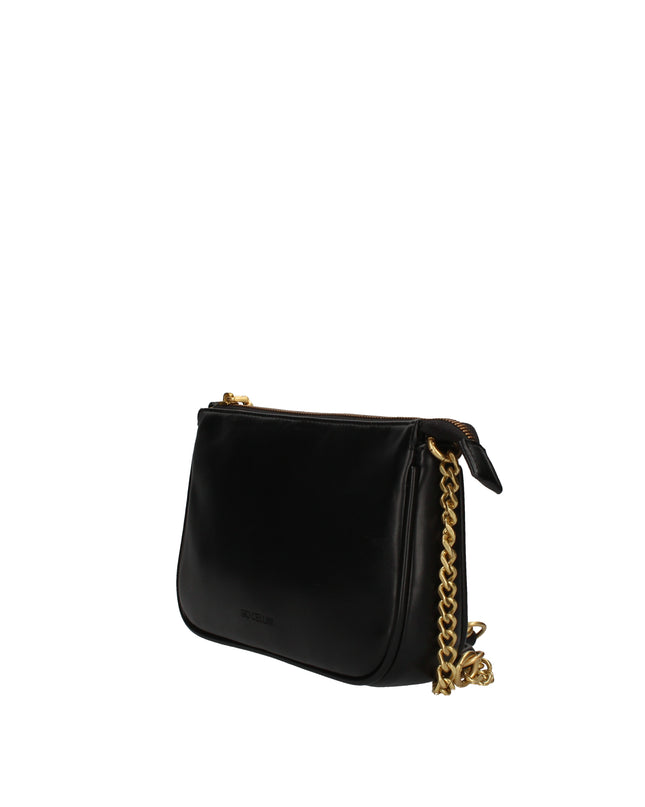 Gio Cellini PP063 mini bag nera con catena dorata
