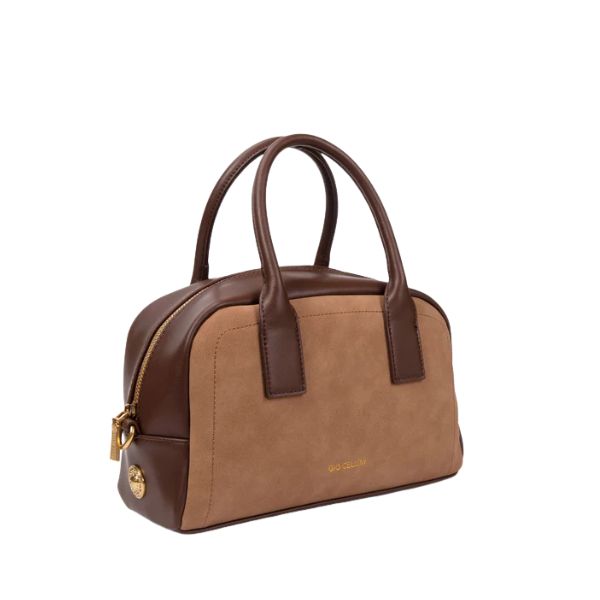 Gio Cellini BB074 Borsa a mano scamosciata Camel