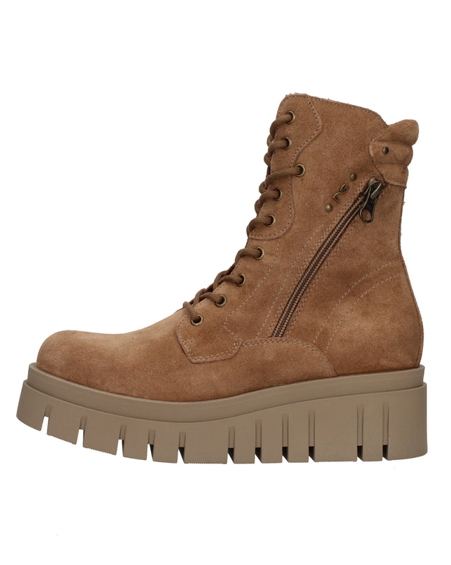 Nero Giardini I514911D anfibi in pelle scamosciata Mou con suola platform