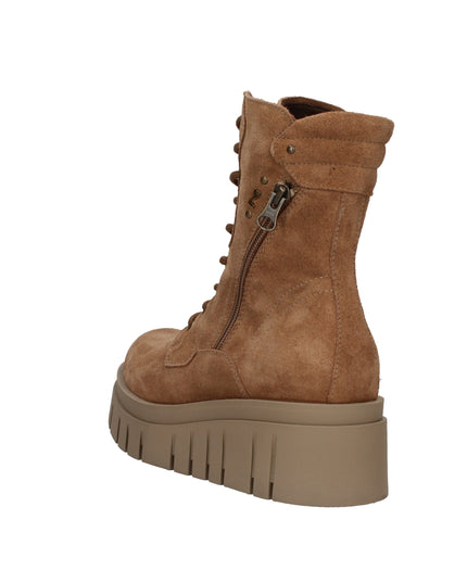 Nero Giardini I514911D anfibi in pelle scamosciata Mou con suola platform