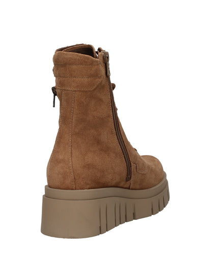 Nero Giardini I514911D anfibi in pelle scamosciata Mou con suola platform