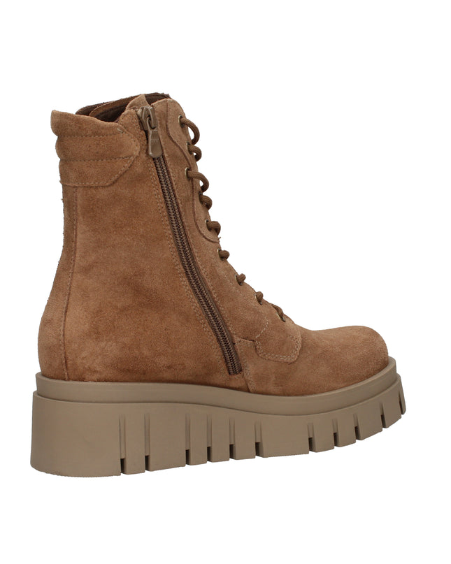 Nero Giardini I514911D anfibi in pelle scamosciata Mou con suola platform