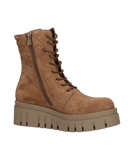 Nero Giardini I514911D anfibi in pelle scamosciata Mou con suola platform