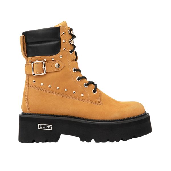 Cult Rocky 4641 anfibi platform con borchie chestnut