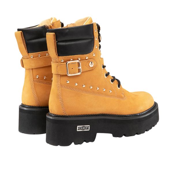 Cult Rocky 4641 anfibi platform con borchie chestnut