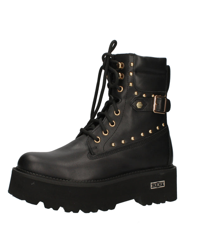 Cult Rocky 4641 anfibi platform con borchie neri