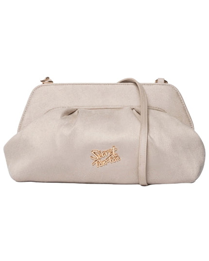 Secret Pon Pon Margaret Suede Clutch M borsa a mano con tracolla
