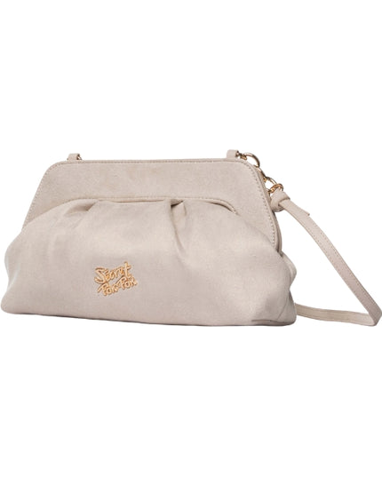 Secret Pon Pon Margaret Suede Clutch M borsa a mano con tracolla