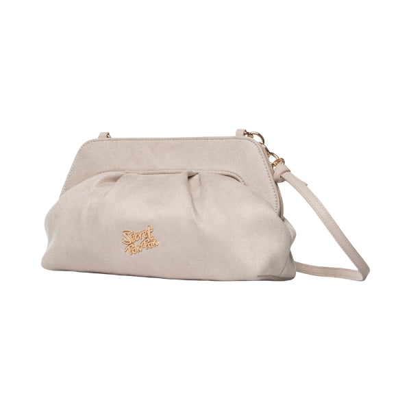 Secret Pon Pon Margaret Suede Clutch M borsa a mano con tracolla