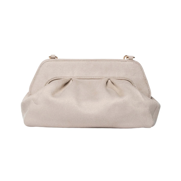 Secret Pon Pon Margaret Suede Clutch M borsa a mano con tracolla