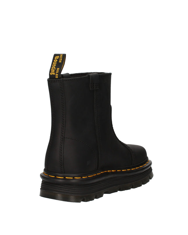Dr. Martens Zebzag Rigger stivaletti senza lacci in pelle Wyoming