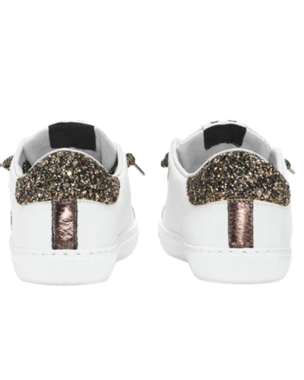 2Star Sneakers Bambina Low in Pelle Bianca