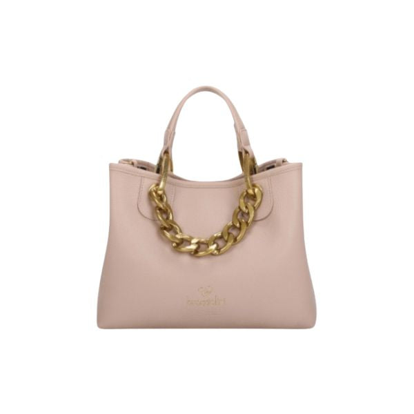 BRACCIALINI BETH JEWELS B18531Borsa Borsa a mano con catena dorata Taupe