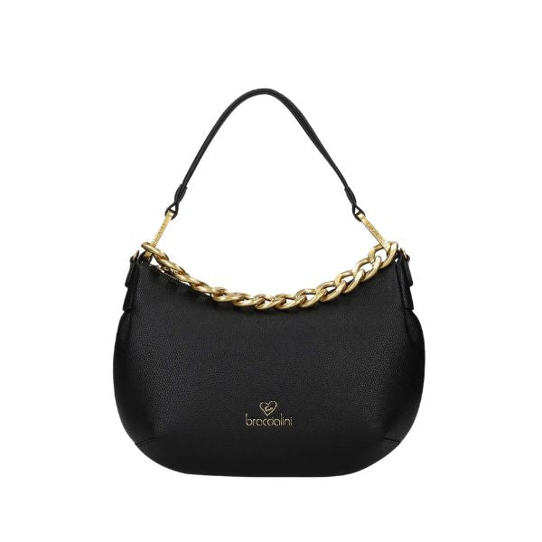 BRACCIALINI BETH JEWELS B18532 Borsa a mano a mezza luna piccola Nera