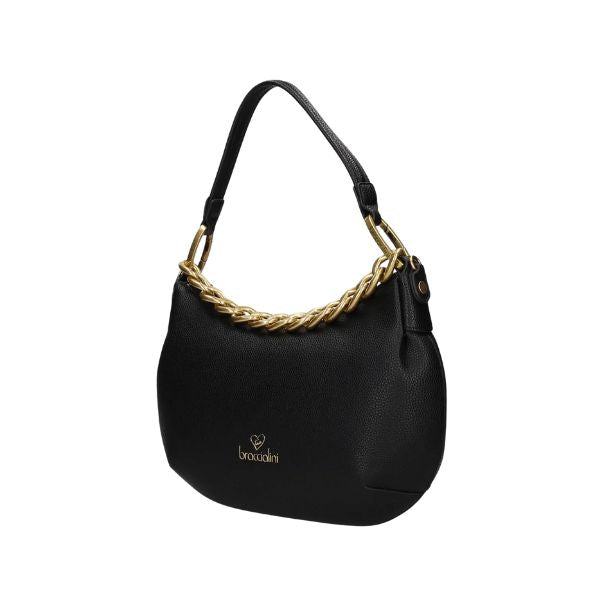 BRACCIALINI BETH JEWELS B18532 Borsa a mano a mezza luna piccola Nera