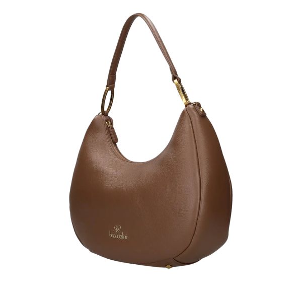 BRACCIALINI AMY B18504 Borsa a spalla a mezza luna grande Marrone