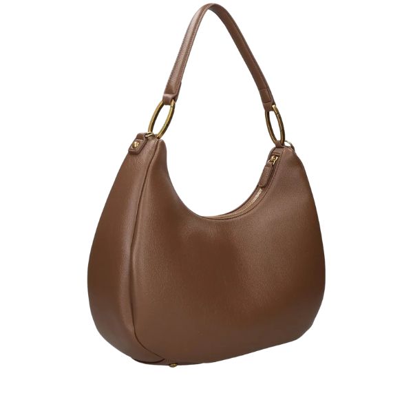 BRACCIALINI AMY B18504 Borsa a spalla a mezza luna grande Marrone