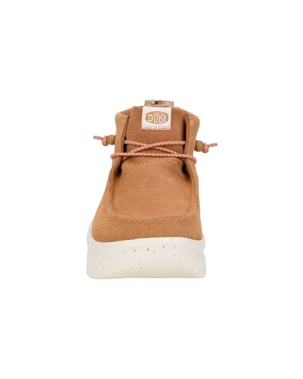 Hey Dude Wendy Peack Hi scarponcini platform in suede con lacci elastici