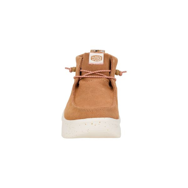Hey Dude Wendy Peack Hi scarponcini platform in suede con lacci elastici