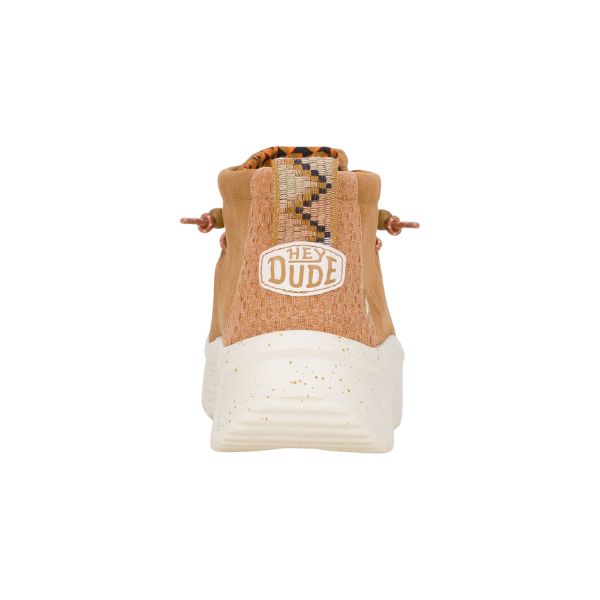 Hey Dude Wendy Peack Hi scarponcini platform in suede con lacci elastici