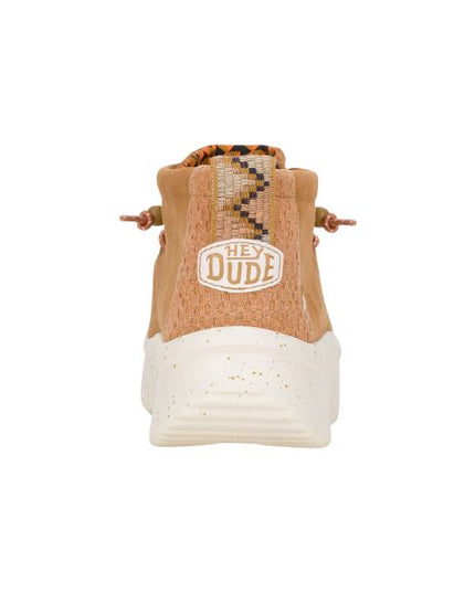 Hey Dude Wendy Peack Hi scarponcini platform in suede con lacci elastici