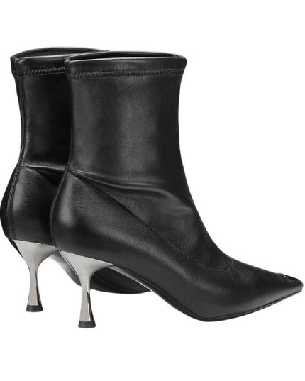 Cult Pink 3954 stivaletti in pelle morbida con tacco rocchetto