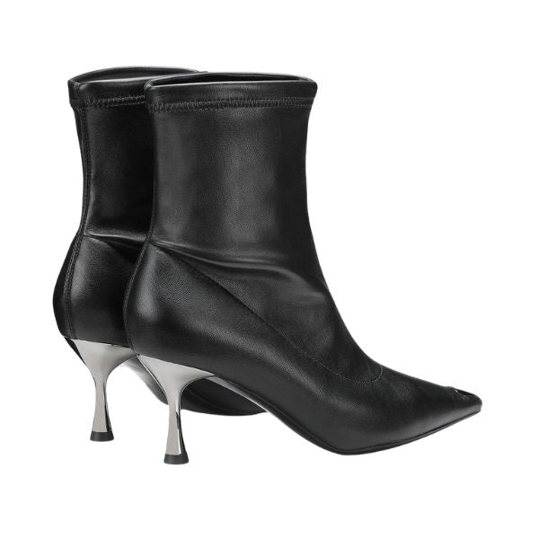 Cult Pink 3954 stivaletti in pelle morbida con tacco rocchetto