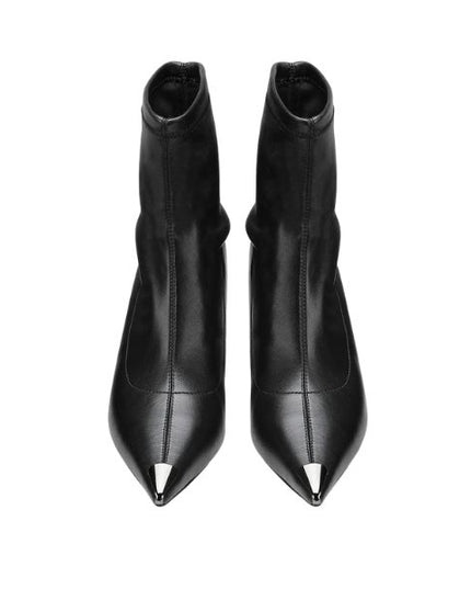 Cult Pink 3954 stivaletti in pelle morbida con tacco rocchetto