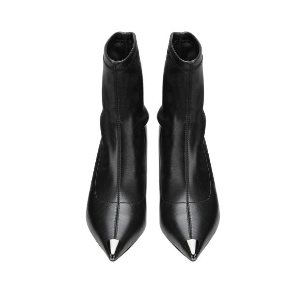 Cult Pink 3954 stivaletti in pelle morbida con tacco rocchetto