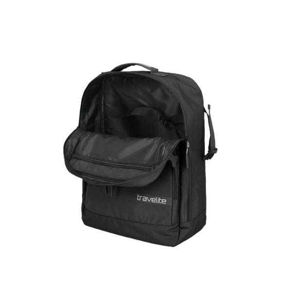 Travelite Kick Off zaino con spallacci riponibili nero